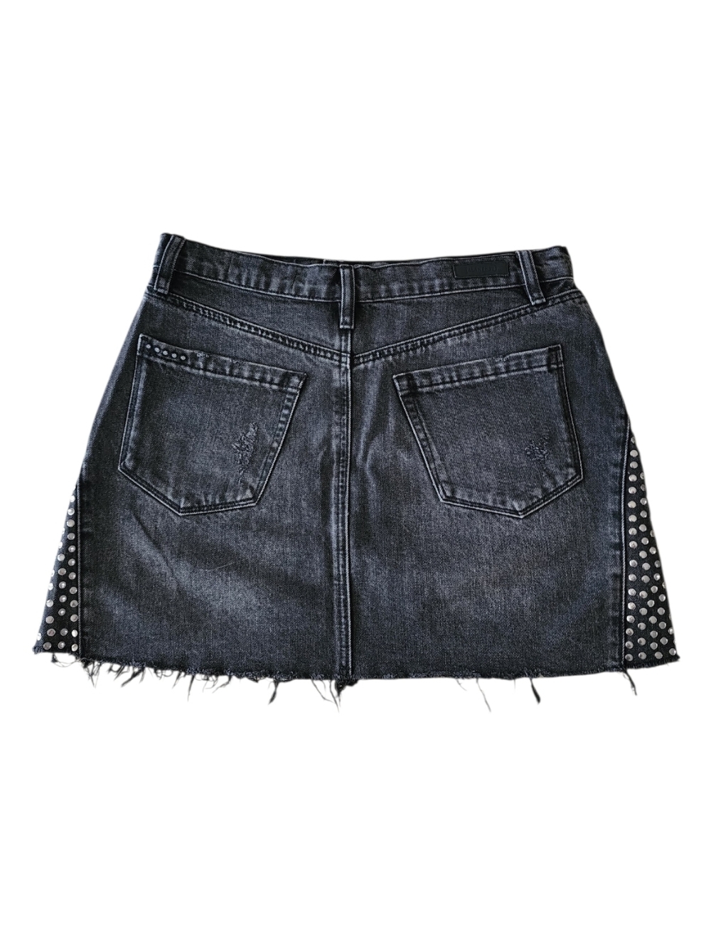 BLANKNYC Studded Denim Mini-Skirt Size 27 - Picture 3 of 13